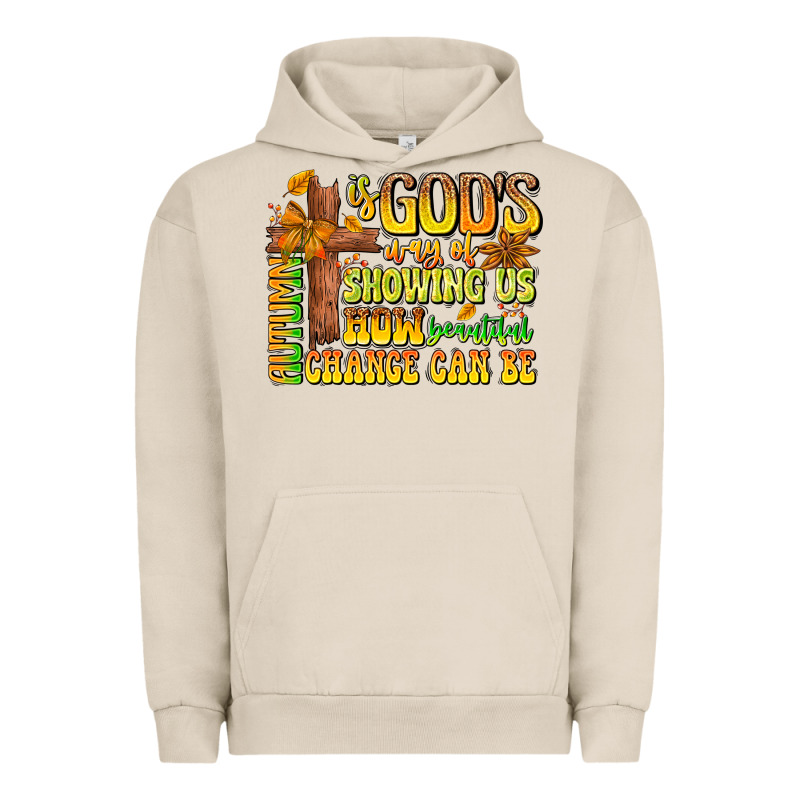 Autumn Is God's Way Of Showing Us How Beautiful Ch Urban Hoodie by CowhideDigitalArt | Teevron
