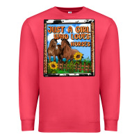 Cardinal western just a girl who loves horses Premium Sweatshirt - OliviaCreatesArt