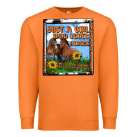 Carrot western just a girl who loves horses Premium Sweatshirt - OliviaCreatesArt