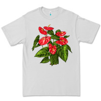Dove Grey anthurium Premium Tee - LillyAllenDesigns