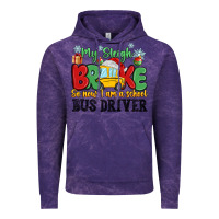 Cloud Purple my sleigh broke so now i am a school bus driver Vintage Hoodie - MaliasSmallBusiness