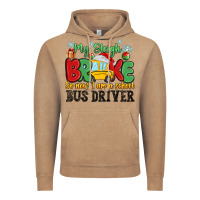 Vintage Coffee my sleigh broke so now i am a school bus driver Vintage Hoodie - MaliasSmallBusiness