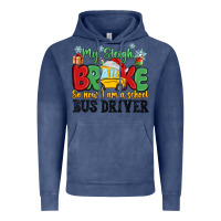 Vintage Denim my sleigh broke so now i am a school bus driver Vintage Hoodie - MaliasSmallBusiness