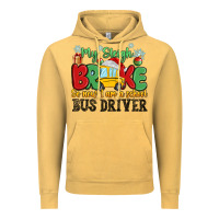 Vintage Mustard my sleigh broke so now i am a school bus driver Vintage Hoodie - MaliasSmallBusiness