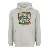Moon Dust color outside the lines autism Heavyweight Hoodie - OliviaCreatesArt
