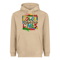 Mushroom color outside the lines autism Heavyweight Hoodie - OliviaCreatesArt