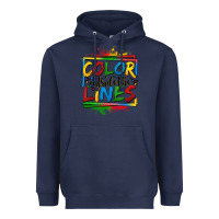 Navy color outside the lines autism Heavyweight Hoodie - OliviaCreatesArt