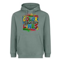 Color Outside The Lines Autism Heavyweight Hoodie | Teevron