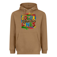 Toasted Coconut color outside the lines autism Heavyweight Hoodie - OliviaCreatesArt