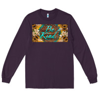 Plum be kind bees license plate Long Sleeve Tee - Artiststas