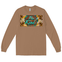 Toasted Coconut be kind bees license plate Long Sleeve Tee - Artiststas