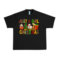 Black just a girl who loves christmas Urban Heavy Tee - MaliasSmallBusiness