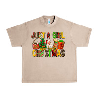 French Oak just a girl who loves christmas Urban Heavy Tee - MaliasSmallBusiness