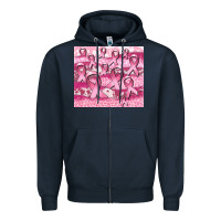 Navy ribbon Zipper Hoodie - CowGirlArtShop