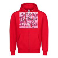 Red ribbon Zipper Hoodie - CowGirlArtShop