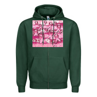Sports Green ribbon Zipper Hoodie - CowGirlArtShop