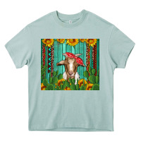 Arona goat with sunflower and cactus Heavy Core Tee - Artiststas