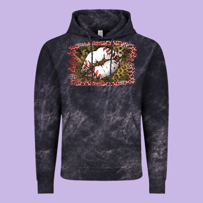 Baseball Lips Vintage Hoodie Designed By Jasminsmagicworld