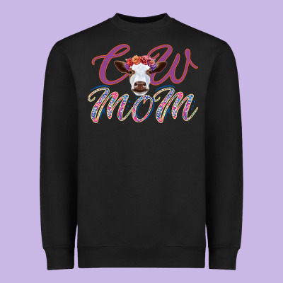 Cow Mom Heavyweight Sweatshirt Designed By Bettercallsaul