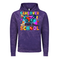 Cloud Purple game over back to school Vintage Hoodie - NancyCooperArtShop