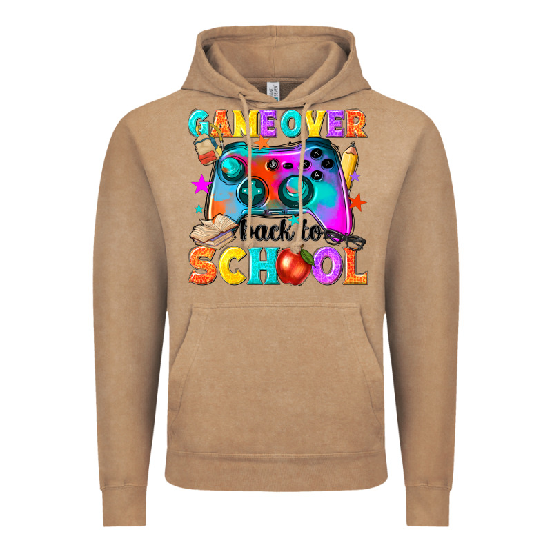 Game Over Back To School Vintage Hoodie by NancyCooperArtShop | Teevron