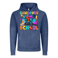 Vintage Denim game over back to school Vintage Hoodie - NancyCooperArtShop