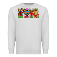 Dove Grey Peace love cinco de mayo Premium Sweatshirt - FaDigitalArtStudio