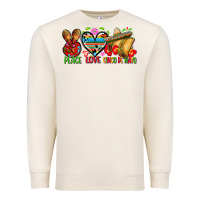 Sandshell Peace love cinco de mayo Premium Sweatshirt - FaDigitalArtStudio