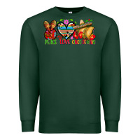 Sports Green Peace love cinco de mayo Premium Sweatshirt - FaDigitalArtStudio