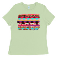 Matcha aztec western leopard cowhide background Ladies Tee - AdoDesignShop