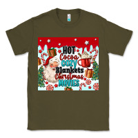 Army Green hot cocoa cozy blankets christmas movies tumbler Classic Tee - MaliasSmallBusiness