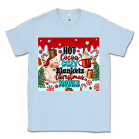 Dusty Blue hot cocoa cozy blankets christmas movies tumbler Classic Tee - MaliasSmallBusiness