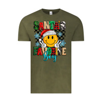 Vintage Olive santas favorite boy Vintage Tee - MaliasSmallBusiness