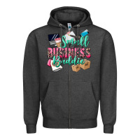 Charcoal Heather small business baddie Zipper Hoodie - CowGirlArtShop