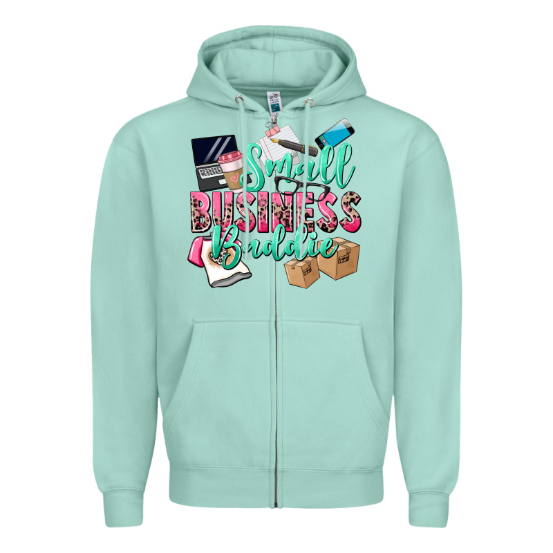 Small Business Baddie Zipper Hoodie by CowGirlArtShop | Teevron