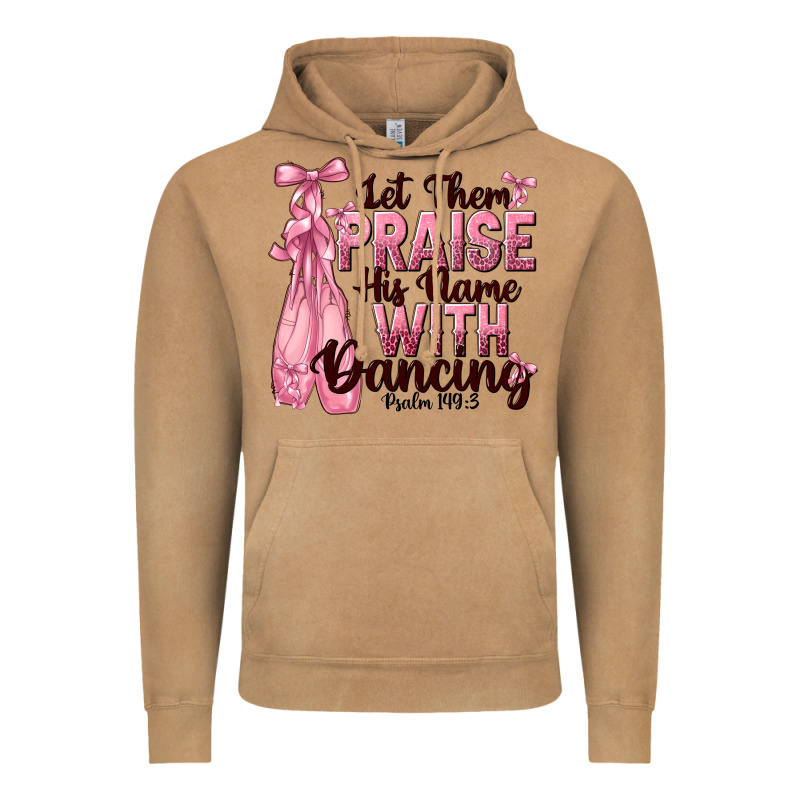 Let Them Praise His Name With Dancing Vintage Hoodie by NancyCooperArtShop | Teevron