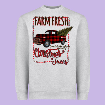 Farm Fresh Christmas Heavyweight Sweatshirt Designed By Bettercallsaul