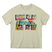 Mossy texas tx aztec cactus leopard Heavy Core Tee - AdoDesignShop