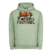 Pigment Oil Green Fall Family Football Urban Hoodie - LillyAllenDesigns