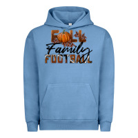 Pigment Pebble Blue Fall Family Football Urban Hoodie - LillyAllenDesigns