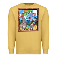 Antique Gold Happy Easter Day Premium Sweatshirt - OliviaCreatesArt