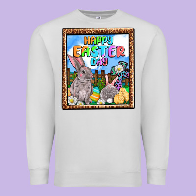 Happy Easter Day Premium Sweatshirt Designed By Oliviacreatesart