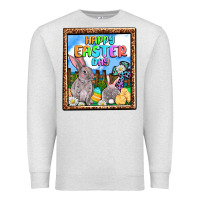 Oatmeal Heather Happy Easter Day Premium Sweatshirt - OliviaCreatesArt