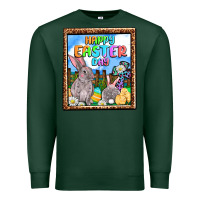 Sports Green Happy Easter Day Premium Sweatshirt - OliviaCreatesArt