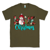 Army Green love christmas snowman Classic Tee - JahusDesignShop