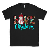 Black love christmas snowman Classic Tee - JahusDesignShop