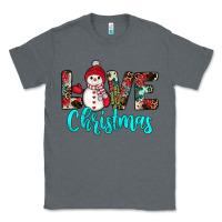 Charcoal Heather love christmas snowman Classic Tee - JahusDesignShop