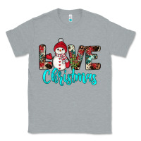 Heather Grey love christmas snowman Classic Tee - JahusDesignShop