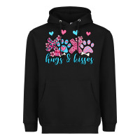 Black xoxo hugs and kisses paws olivia Heavyweight Hoodie - OliviaCreatesArt