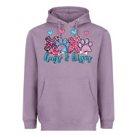 Lavender xoxo hugs and kisses paws olivia Heavyweight Hoodie - OliviaCreatesArt